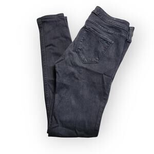 Hollister Low Rise Jean Legging Charcoal 1R / 25in Retro Streetwear Goth Grunge